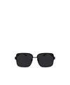 Ferragamo Gancini 57mm Modified Rectangular Sunglasses In Black
