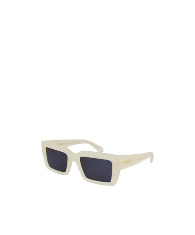 Ferragamo Geometric Frame Sunglasses In Nude