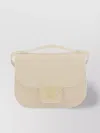 Ferragamo Geometric Lines Leather Shoulder Bag