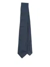 Ferragamo Gancini Graphic Jacquard Tie In Blue