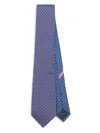 Ferragamo Geometric-print Silk Tie