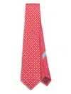 Ferragamo Geometric-print Silk Tie
