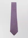 Ferragamo Geometric Slim Bow Ties And Accessories In Purple