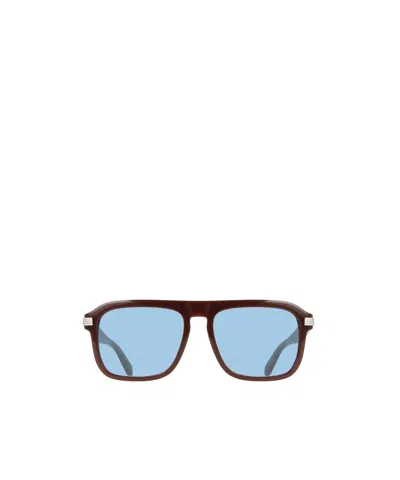 Ferragamo Geometric Sunglasses In Blue