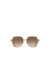 Ferragamo Geometric Sunglasses In Brown