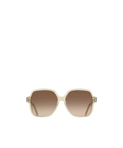 Ferragamo Geometric Sunglasses In Brown