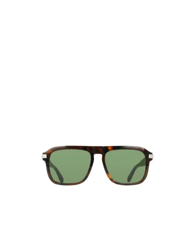 Ferragamo Geometric Sunglasses In Green