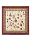 Ferragamo Geometrical Renaissance Print-cashmere Shawl In Multi
