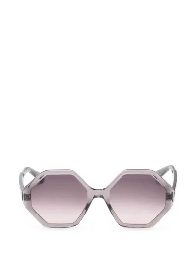 Ferragamo Geometric-frame Sunglasses In Purple