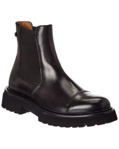 Ferragamo George 2 Leather Chelsea Boot In Black