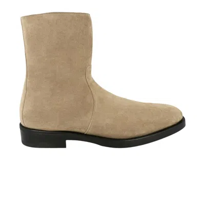 Pre-owned Ferragamo Gerald Ankle Boot Wide 'bone' | White | Men's Size 9.5