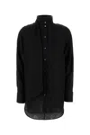 Ferragamo Black Silk Shirt