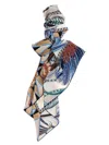 Ferragamo Giada Print Silk Scarf Scarves And Foulards White In Multi
