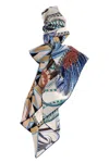 Ferragamo Giada' Print Scarf In Multi