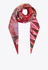 Ferragamo Giada Print Silk Scarf