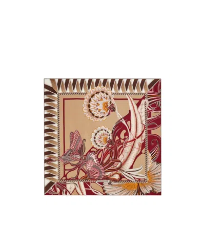 FERRAGAMO GIADA PRINT SILK SCARF