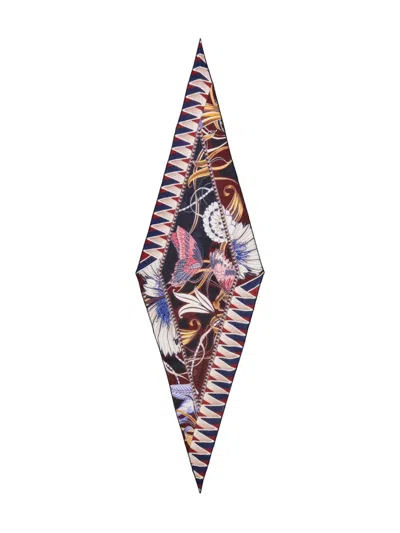 FERRAGAMO FERRAGAMO GIADA PRINT WOOL BANDEAU