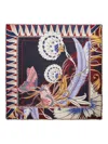 Ferragamo Butterfly-print Silk Scarf In Blue