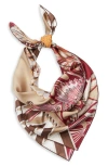 Ferragamo Giada Reversible Silk Scarf In Multi