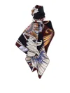 Ferragamo Rectangular Scarf Featuring Intricate Pattern In Multi