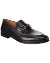 Ferragamo Galileo Leather Loafer In Black