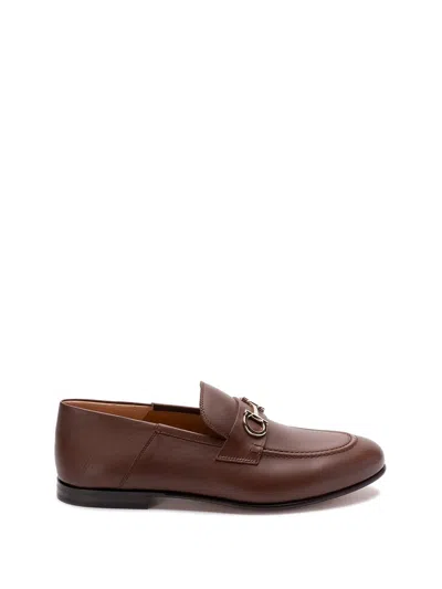 Ferragamo `gin` Loafers In Brown