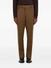 Ferragamo Gingham Check Trousers In Brown