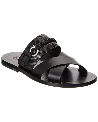 FERRAGAMO FERRAGAMO GIOTTO LEATHER SANDAL