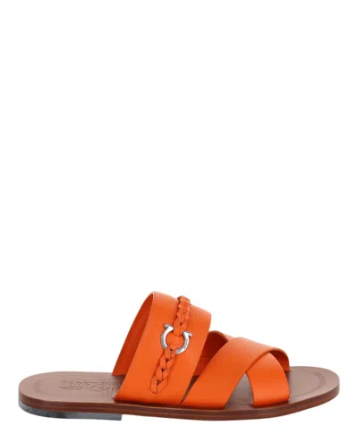 Ferragamo Giotto Leather Slides