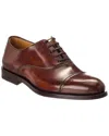 Ferragamo Giovanni Leather Oxford In Brown