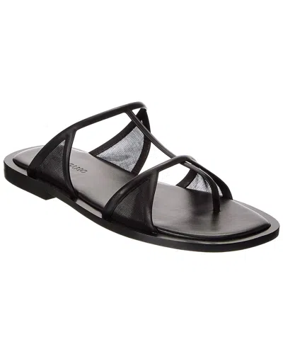 Ferragamo Gioventu Leather Sandal In Black