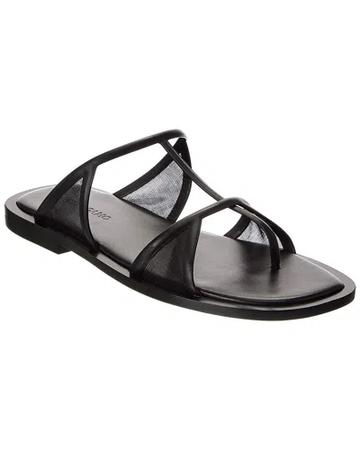 Ferragamo Gioventu Leather Sandal In Black