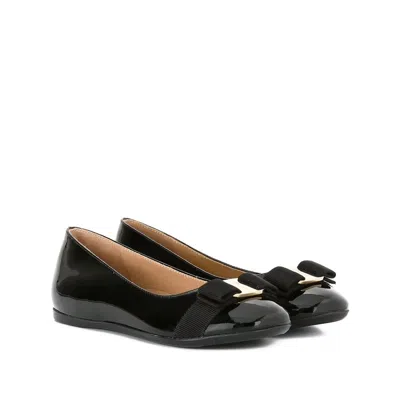 Ferragamo Varina Patent Leather Ballet Flats In Multi