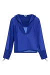 Ferragamo Long-sleeved Hooded Shirt In 004