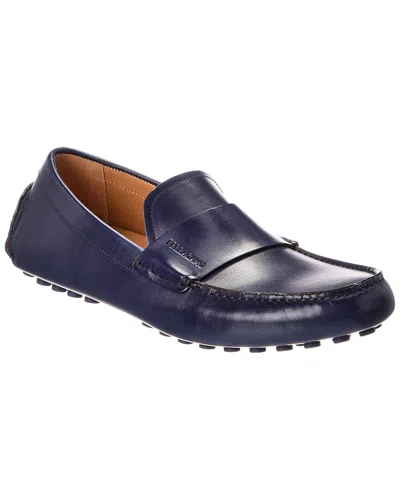 Ferragamo Giulito Leather Loafer In Purple