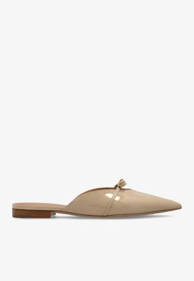 Ferragamo Giulye Patent Leather Flat Mules