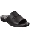 Ferragamo Giuneva Logo Embossed Slides In Black