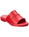 Ferragamo Giuneva Logo Embossed Slides In Red
