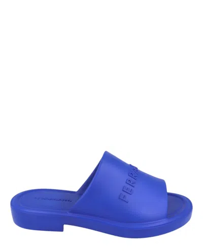 FERRAGAMO FERRAGAMO GIUNEVA LOGO EMBOSSED SLIDES