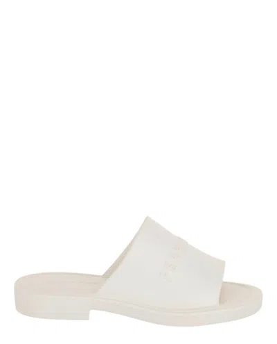 Ferragamo Giuneva Logo Slides In White