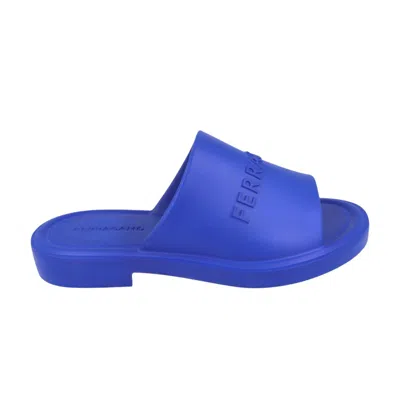 Pre-owned Ferragamo Giuneva Slide 'blue' | Men's Size 43