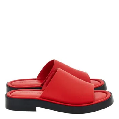 Ferragamo Giunone Leather Slide Sandals In Multi