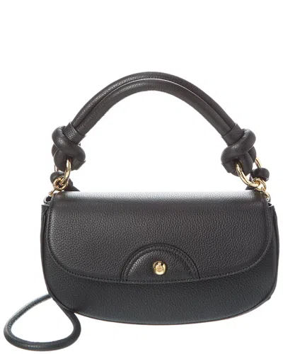 Ferragamo Glam Leather Shoulder Bag In Black