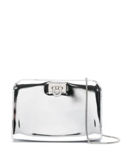 Ferragamo Glamorous Metallic Mini Crossbody Handbag For Women