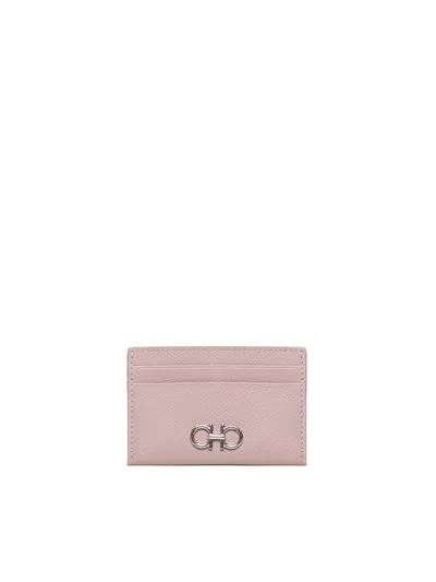 Ferragamo Gnacini Cardholder In Pink