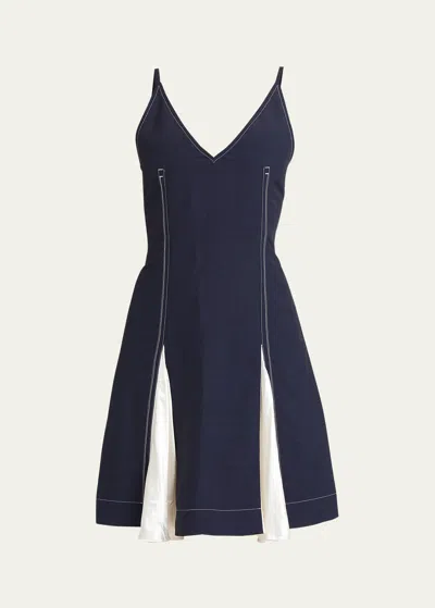 Ferragamo Mini Dress In New Navy