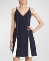 Ferragamo Mini Dress In New Navy
