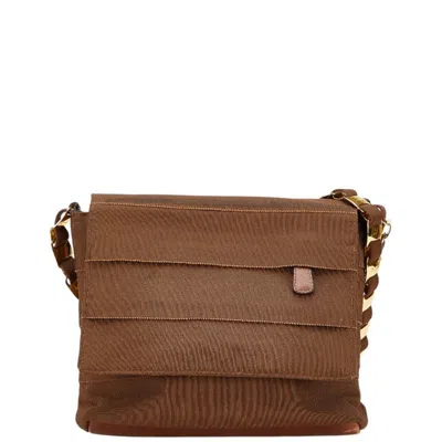 Pre-owned Ferragamo Gold Canvas Shoulder Bag () In Multi