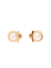 Ferragamo Gold-colored Earrings With Gancini Detail In Brass Woman In Gold