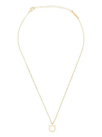Ferragamo Gold-colored Necklace With Gancini Charm